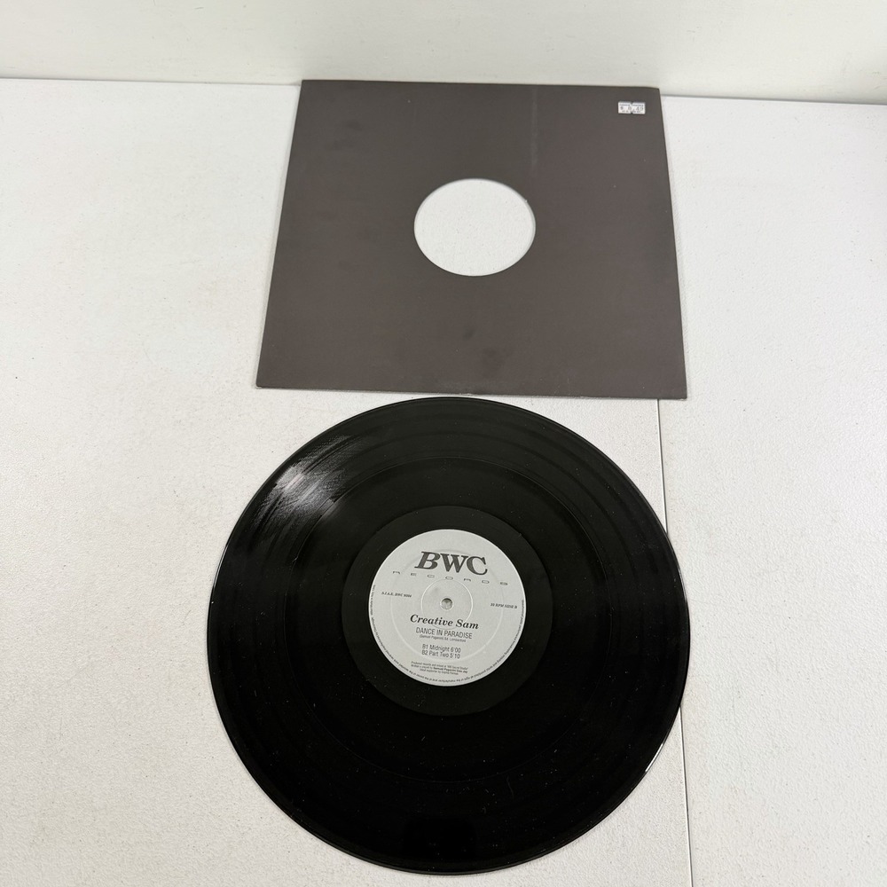 Creative Sam Dance In‎ Paradise BWC Records 1993 Vinyl Records Single EP House